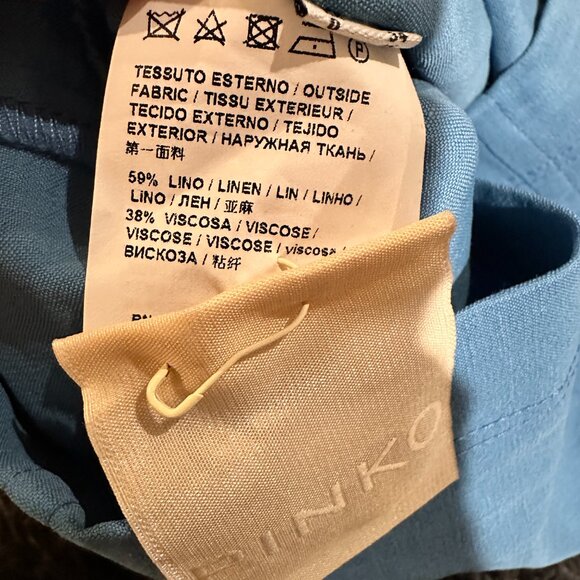 Pinko Carletto Top Light Blue - Size 40 - Picture 4 of 4